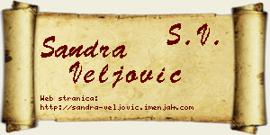 Sandra Veljović vizit kartica